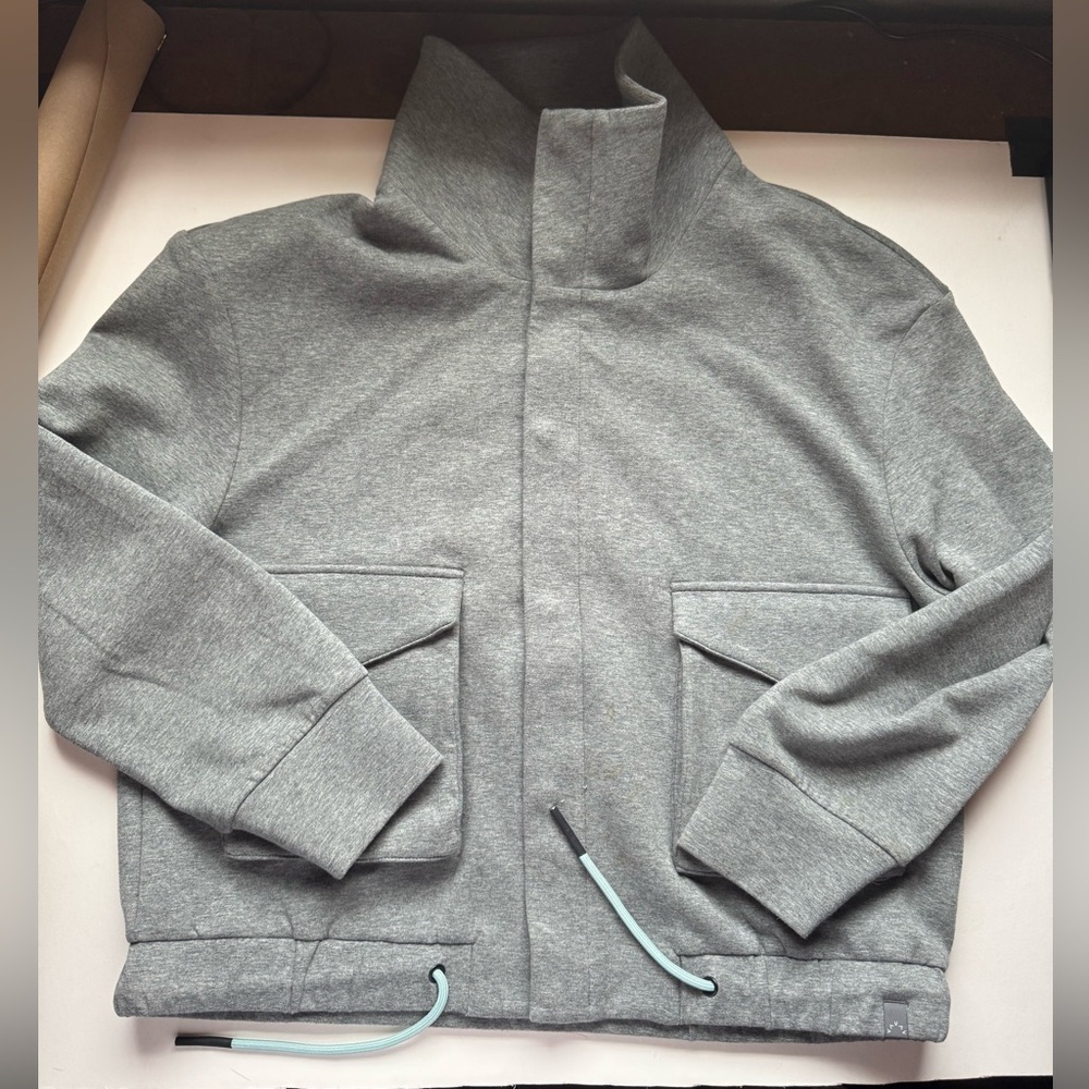 Varley High Neck Zip Up Sweatshirt Coat Size M